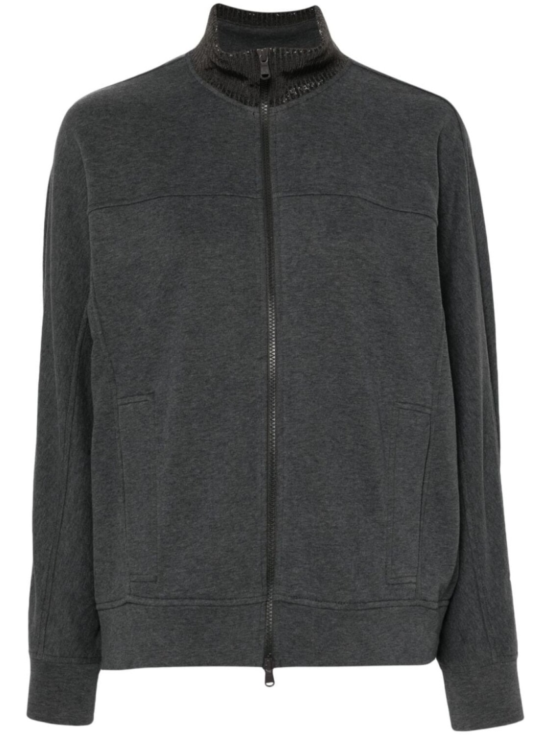 Brunello Cucinelli декорированный кардиган, серый 
Brunello Cucinelli декорированный кардиган, серый