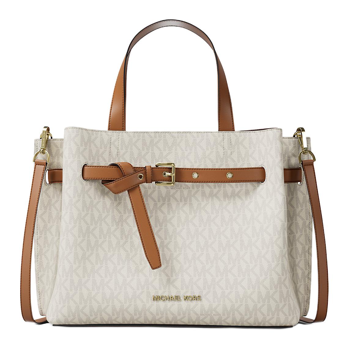MICHAEL KORS Холщовая сумка через плечо среднего размера женская ванильно-белая и желудево-коричневая
MICHAEL KORS Холщовая сумка через плечо среднего размера женская ванильно-белая и желудево-коричневая