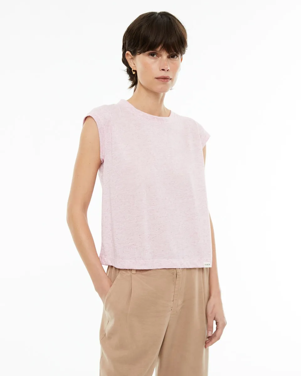 Женская футболка с меланжевым эффектом и пламенной тканью System Action, розовый
Женская футболка с меланжевым эффектом и пламенной тканью System Action, розовый