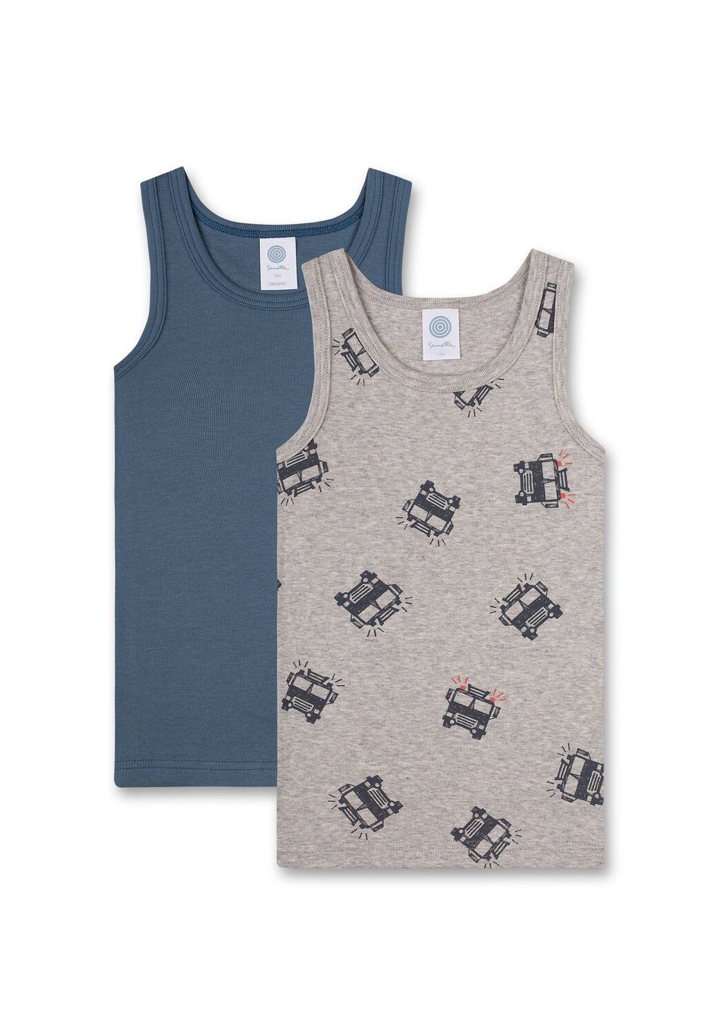 Комплект рубашек для мальчиков, 2 шт.: майка без рукавов, майка Sanetta, цвет Grau Blau
Комплект рубашек для мальчиков, 2 шт.: майка без рукавов, майка Sanetta, цвет Grau Blau