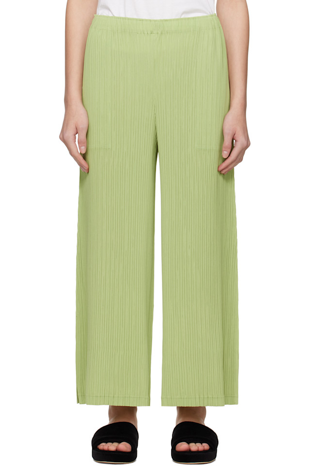 Брюки с эффектом выцветания Issey Miyake, зеленый
Брюки с эффектом выцветания Issey Miyake, зеленый