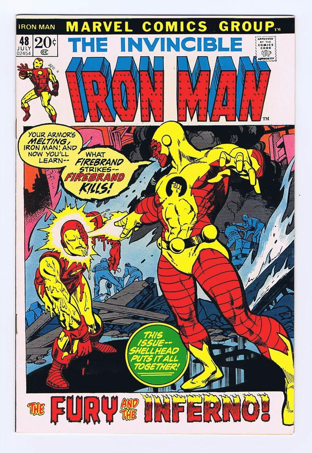 Iron Man #48 Firebrand 1972 Marvel Comics First Print (Marvel Comics)
Iron Man #48 Firebrand 1972 Marvel Comics First Print (Marvel Comics)