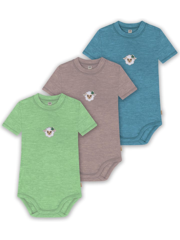 Normani Outdoor Sports Комплект из 3 детских боди с короткими рукавами из органической мериносовой шерсти для мальчиков и девочек, синего, розового и зеленого цветов
Normani Outdoor Sports Комплект из 3 детских боди с короткими рукавами из органической мериносовой шерсти для мальчиков и девочек, синего, розового и зеленого цветов