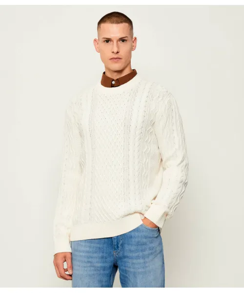 Свитер Slim fit Tommy Jeans, бежевый 
Свитер Slim fit Tommy Jeans, бежевый