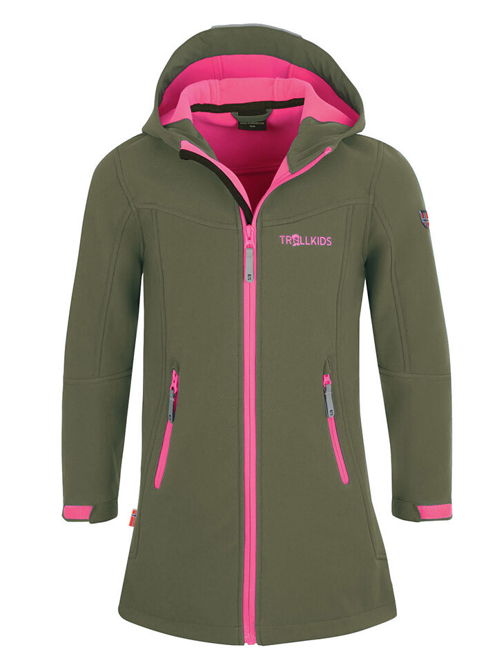 Куртка софтшелл Trollkids Softshellmantel Lillesand, хаки
Куртка софтшелл Trollkids Softshellmantel Lillesand, хаки