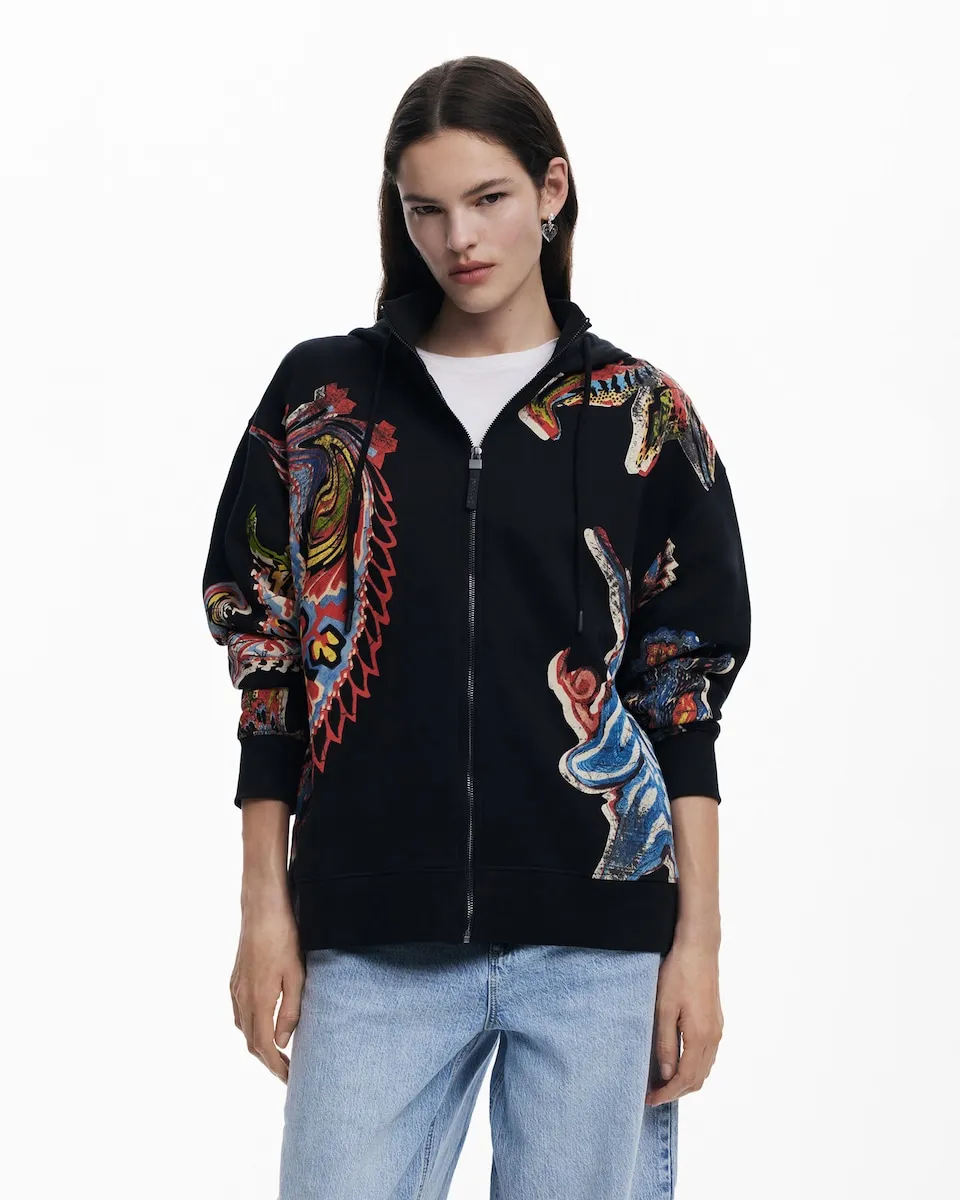 Женская толстовка, разработанная Кристианом Лакруа Desigual, черный 
Женская толстовка, разработанная Кристианом Лакруа Desigual, черный