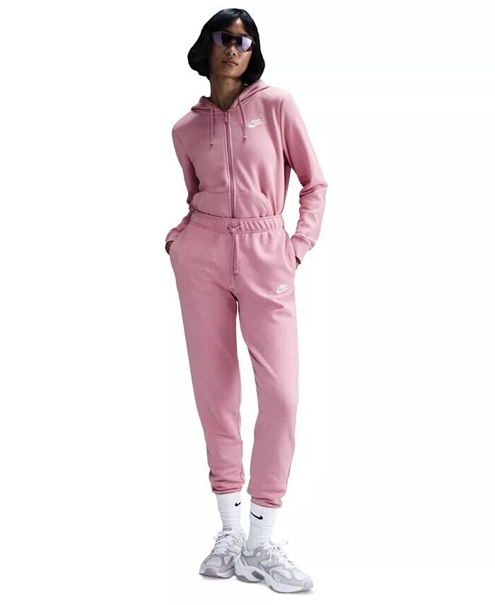 Женская спортивная флисовая толстовка с капюшоном и молнией Nike, розовый
Женская спортивная флисовая толстовка с капюшоном и молнией Nike, розовый