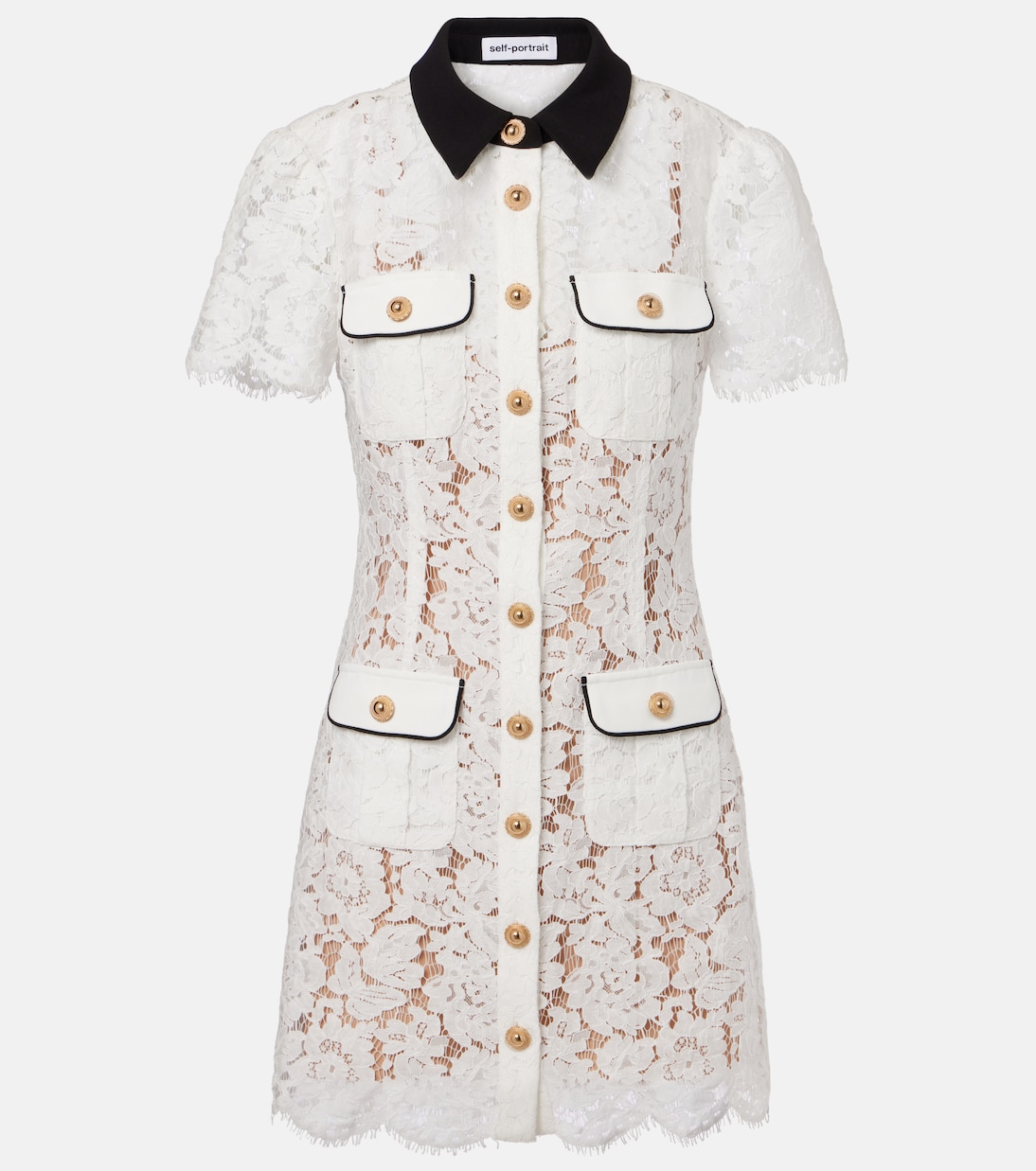 Кружевное мини-платье Self-Portrait, белый
Кружевное мини-платье Self-Portrait, белый