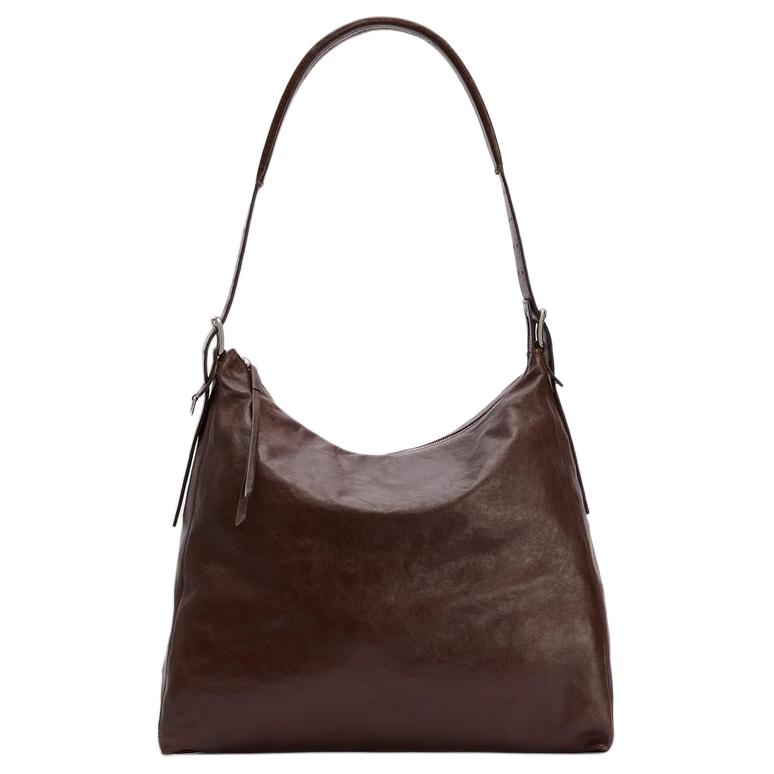 Сумка-хобо из телячьей кожи, наплечная сумка, женская, темный кофе Lemaire
Сумка-хобо из телячьей кожи, наплечная сумка, женская, темный кофе Lemaire