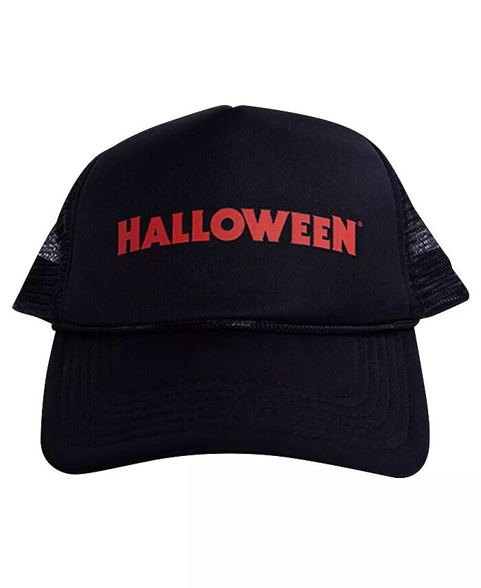 Мужская и женская черная кепка дальнобойщика с логотипом на Хэллоуин Contenders Clothing, черный