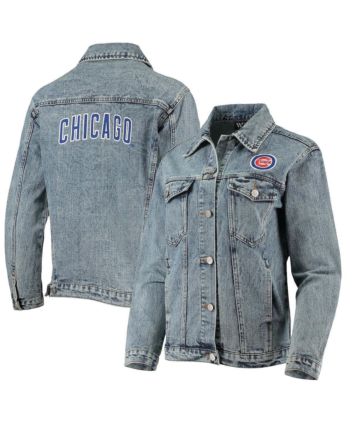 Женская джинсовая куртка на пуговицах с нашивкой Chicago Cubs Team The Wild Collective, синий
Женская джинсовая куртка на пуговицах с нашивкой Chicago Cubs Team The Wild Collective, синий