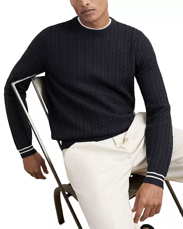 Свитер Luca крупной вязки с манжетами Reiss, синий
Свитер Luca крупной вязки с манжетами Reiss, синий