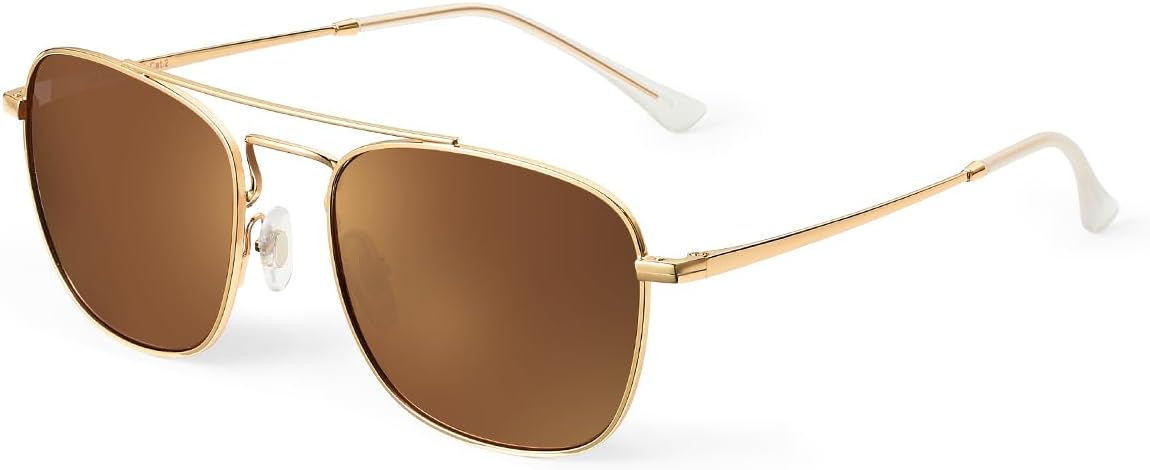 Солнцезащитные очки JIM HALO Retro Square Aviator с линзами из высококачественного стекла и плоскими металлическими линзами, для мужчин и женщин, Gold Frame / Polarized Brown Lens(not Glass Lens)
Солнцезащитные очки JIM HALO Retro Square Aviator с линзами из высококачественного стекла и плоскими металлическими линзами, для мужчин и женщин, Gold Frame / Polarized Brown Lens(not Glass Lens)