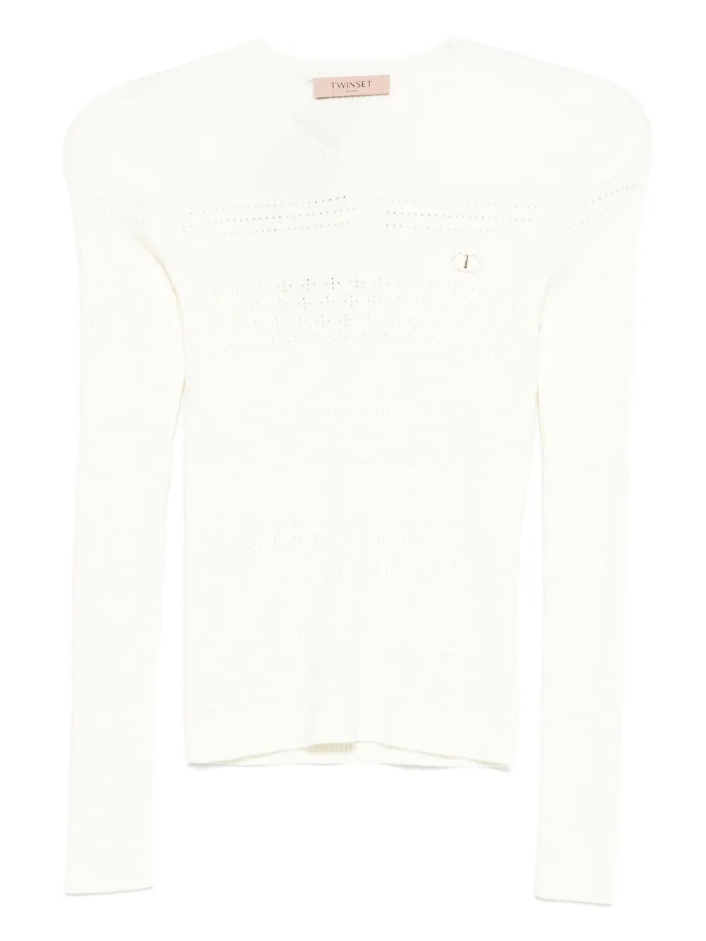 Ажурный топ TWINSET, белый
Ажурный топ TWINSET, белый