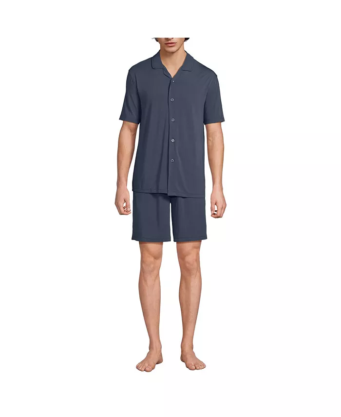 Мужской комплект пижамы с коротким рукавом и охлаждающим эффектом Lands' End, синий
Мужской комплект пижамы с коротким рукавом и охлаждающим эффектом Lands' End, синий