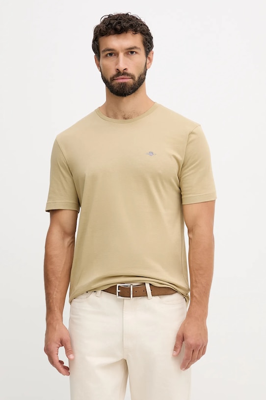 Хлопковая футболка Gant, зеленый
Хлопковая футболка Gant, зеленый