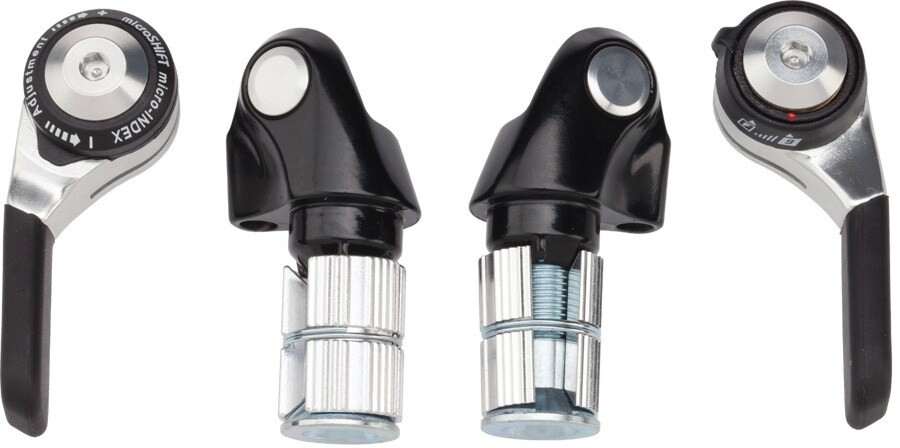 Комплект рычагов переключения передач с наконечником стержня — 2/3 x 9 скоростей microSHIFT, серый