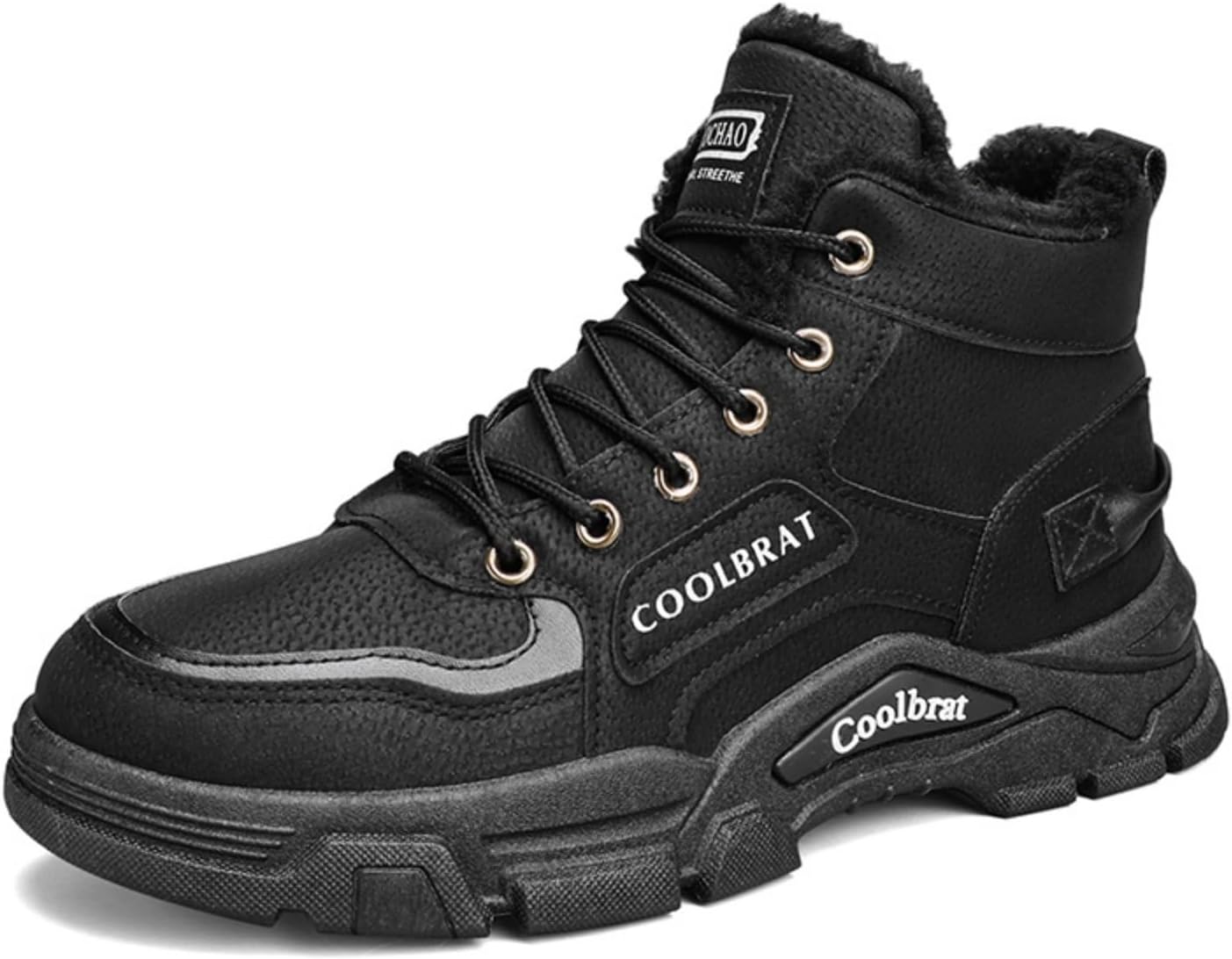 Мужские зимние высокие ботинки (большие размеры 39-48) - с флисовой подкладкой и утолщенные, прочный повседневный стиль, мягкая подошва для комфорта, идеально подходят для холодной погоды и повседневного использования на улице Khwfjas, черный
Мужские зимние высокие ботинки (большие размеры 39-48) - с флисовой подкладкой и утолщенные, прочный повседневный стиль, мягкая подошва для комфорта, идеально подходят для холодной погоды и повседневного использования на улице Khwfjas, черный