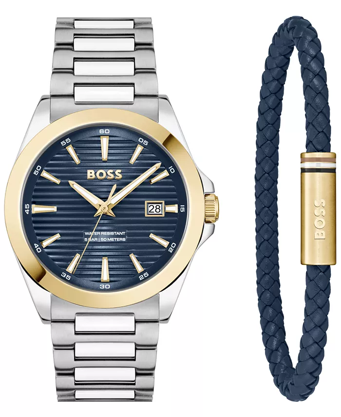 Мужские наручные часы Strike Giftset Quartz Basic Calendar в стальном корпусе, 41 мм Hugo Boss
Мужские наручные часы Strike Giftset Quartz Basic Calendar в стальном корпусе, 41 мм Hugo Boss