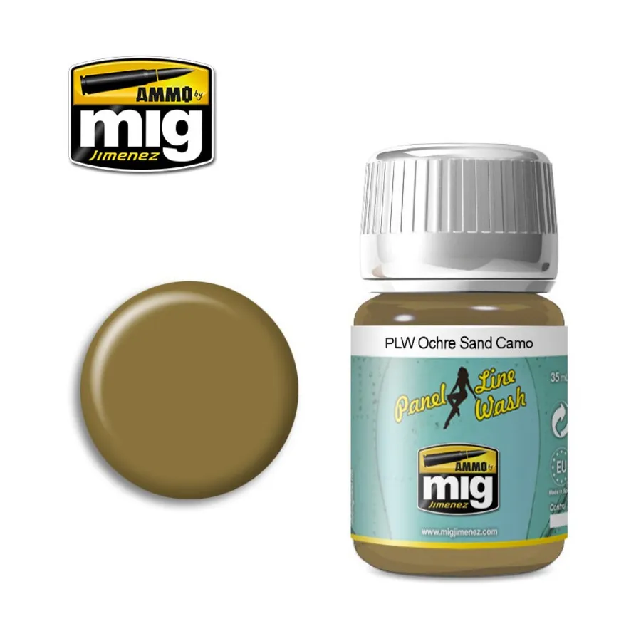 Охра для песочного камуфляжа, Panel Line Wash 
Охра для песочного камуфляжа, Panel Line Wash