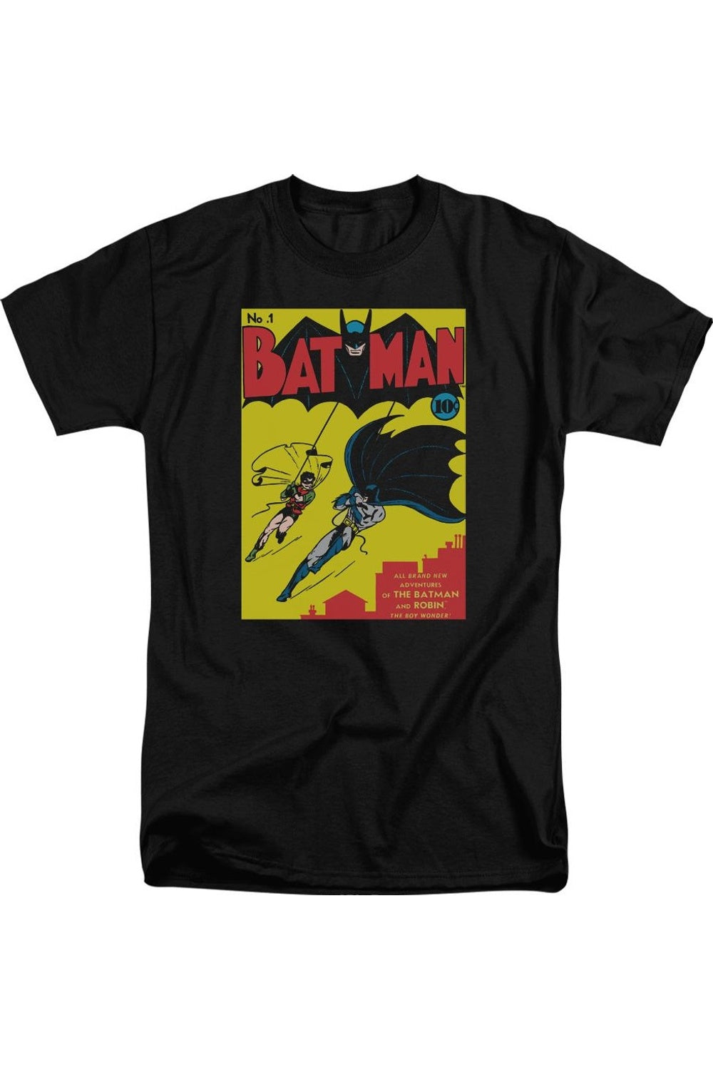 Футболка Batman First с коротким рукавом для взрослых Gildan, черный
Футболка Batman First с коротким рукавом для взрослых Gildan, черный