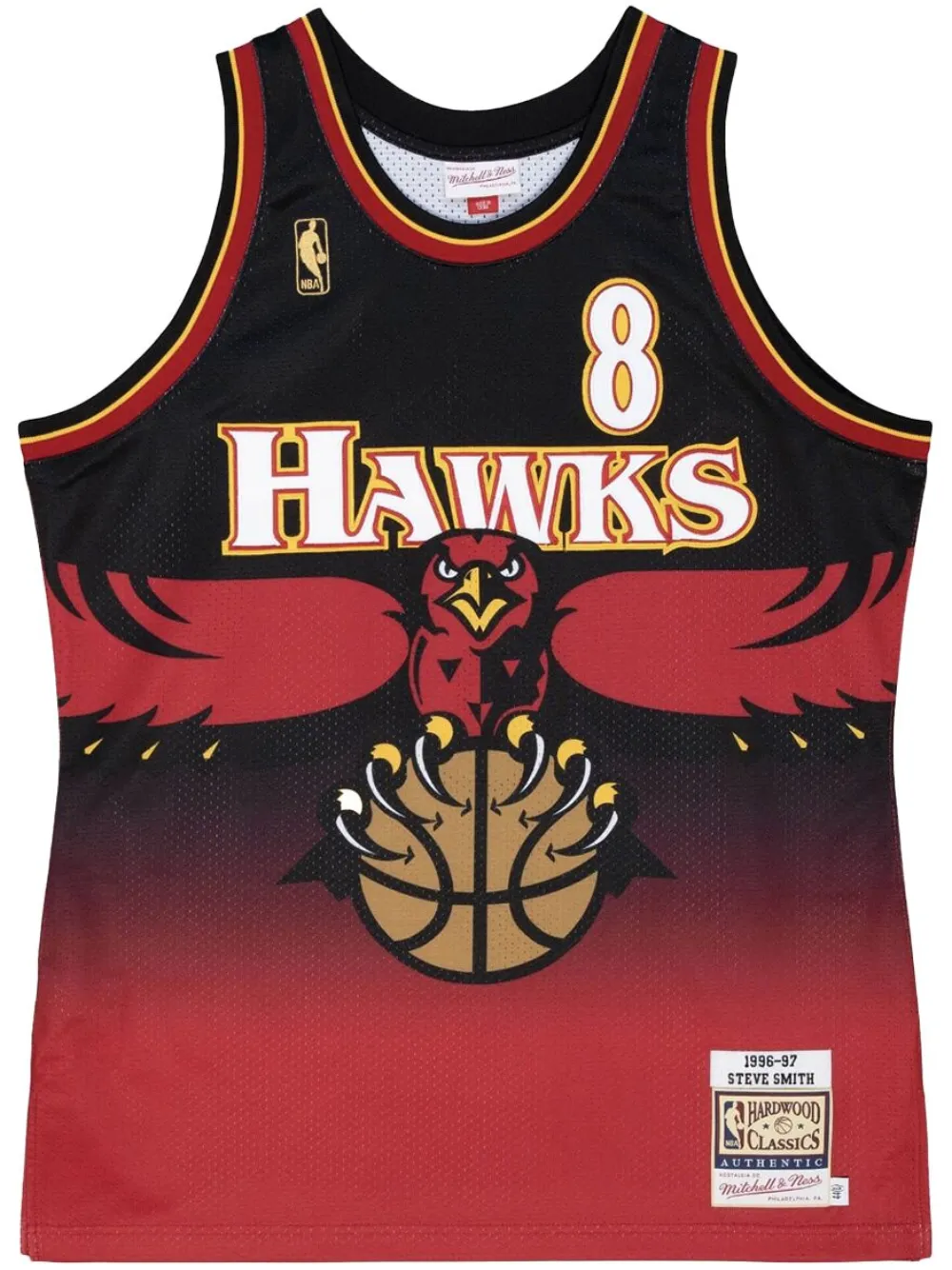 Топ NBA Atlanta Hawks 1996 Steve Smith Mitchell & Ness, красный
Топ NBA Atlanta Hawks 1996 Steve Smith Mitchell & Ness, красный