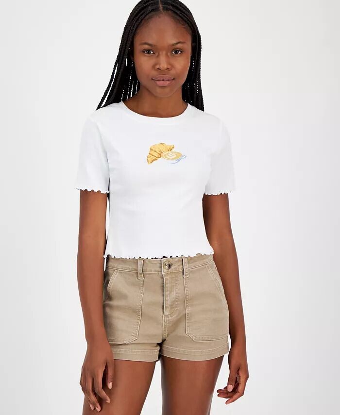 Футболка Juniors' Croissant Graphic Lettuce-Edge Baby Grayson Threads, The Label, белый
Футболка Juniors' Croissant Graphic Lettuce-Edge Baby Grayson Threads, The Label, белый