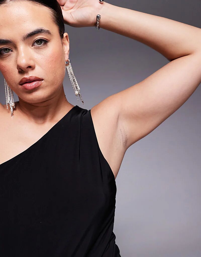 Двухслойный облегающий боди на одно плечо ASOS
Двухслойный облегающий боди на одно плечо ASOS