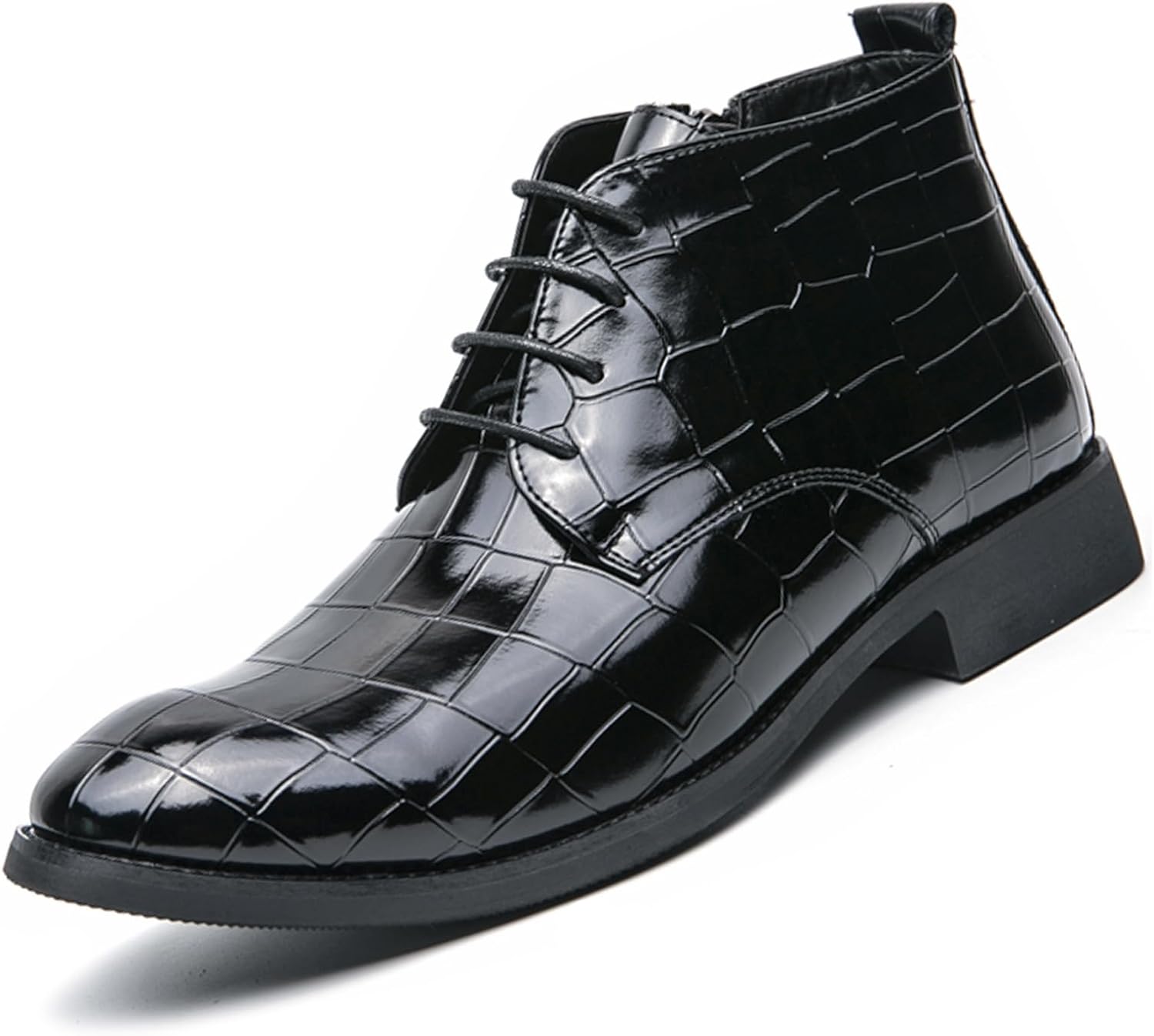 Мужские кожаные оксфорды с принтом на шнуровке, с боковой молнией, повседневные высокие ботинки Чакка, модные деловые ботинки до щиколотки Ptnoka, черный
Мужские кожаные оксфорды с принтом на шнуровке, с боковой молнией, повседневные высокие ботинки Чакка, модные деловые ботинки до щиколотки Ptnoka, черный