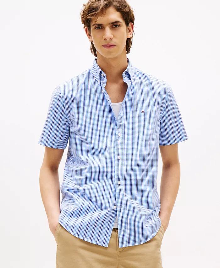 Мужская рубашка Americana на пуговицах свободного кроя в клетку Tommy Hilfiger, синий
Мужская рубашка Americana на пуговицах свободного кроя в клетку Tommy Hilfiger, синий