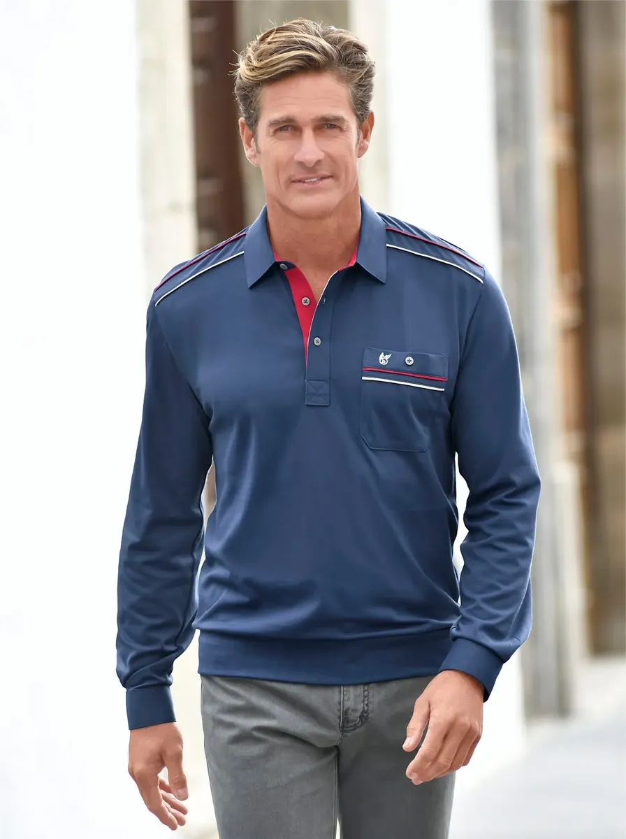 Классическая рубашка-поло "рубашка-поло с длинными рукавами" Classic, синий
Классическая рубашка-поло "рубашка-поло с длинными рукавами" Classic, синий