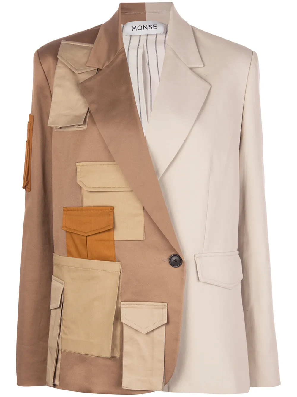 Блейзер оверсайз с карманами Monse, нейтральный
Блейзер оверсайз с карманами Monse, нейтральный