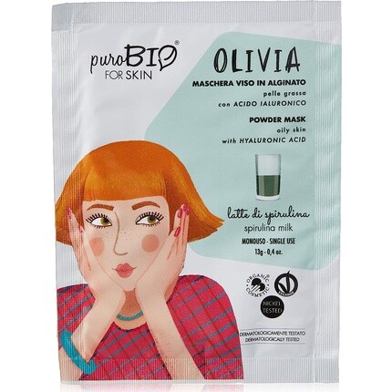 Молочно-альгинатная маска для лица Olivia Spirulina для жирной кожи без запаха, Purobio
Молочно-альгинатная маска для лица Olivia Spirulina для жирной кожи без запаха, Purobio