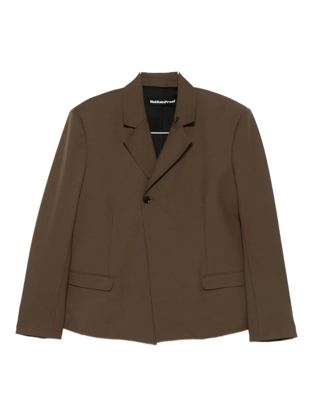 Пиджак с булавкой-ножницами Notrainproof, коричневый
Пиджак с булавкой-ножницами Notrainproof, коричневый