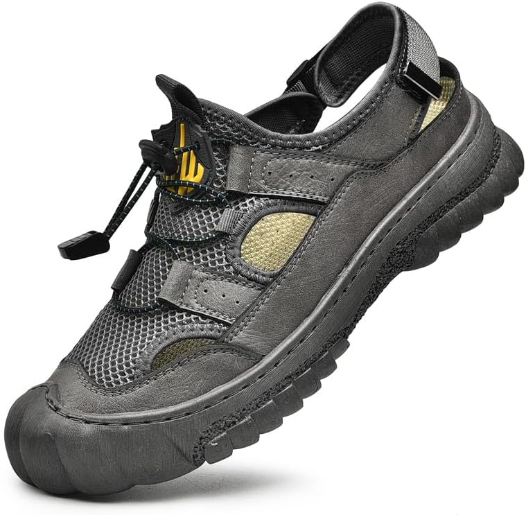 Мужские сандалии AQIXIDX для вождения и походов, спортивная обувь для пляжа, закрытые носки, дышащие, легкие, для ходьбы, серый
Мужские сандалии AQIXIDX для вождения и походов, спортивная обувь для пляжа, закрытые носки, дышащие, легкие, для ходьбы, серый