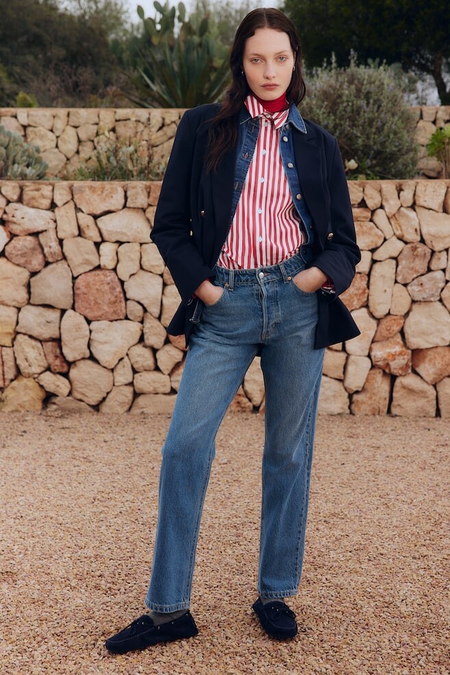 Прямые джинсы H&M, синий
Прямые джинсы H&M, синий