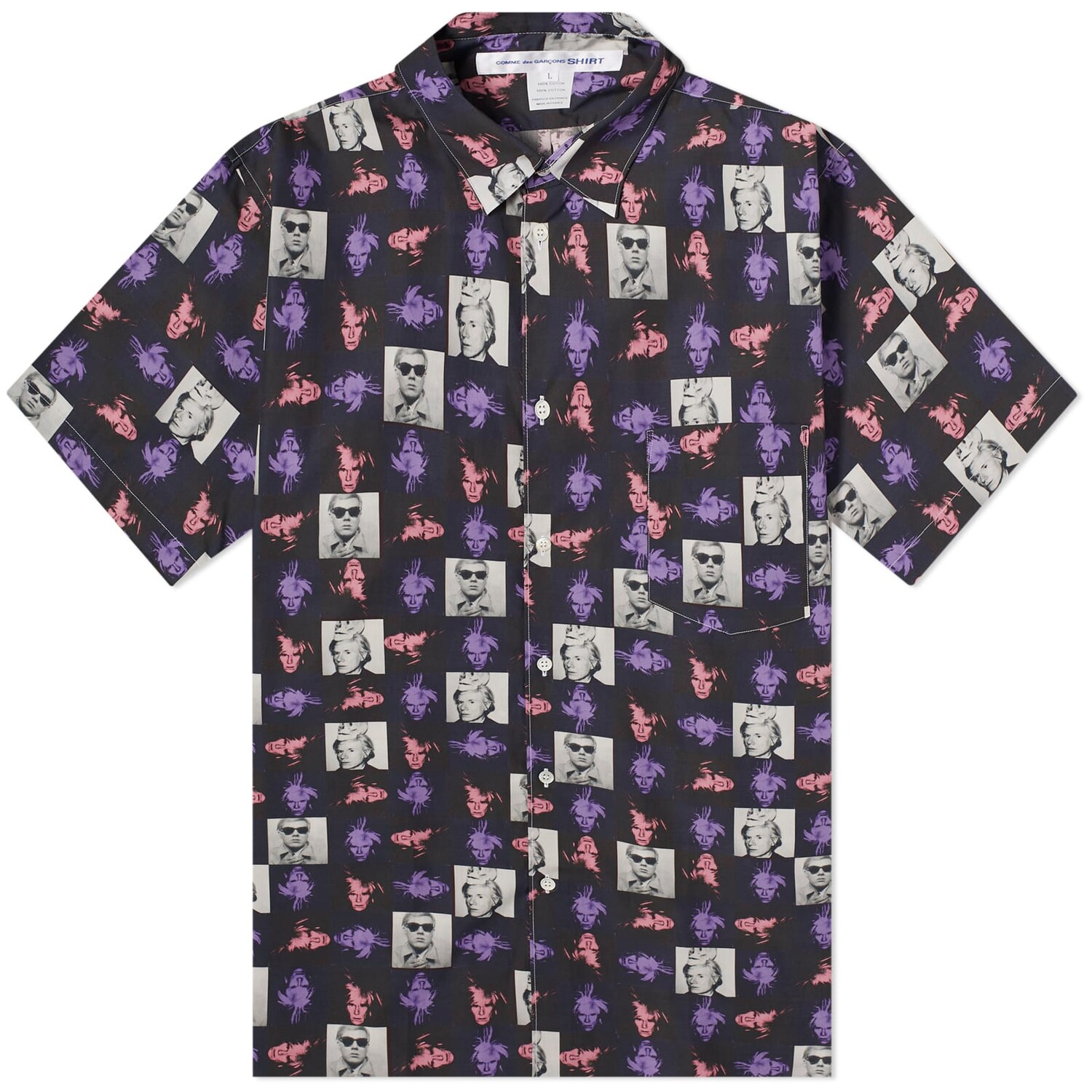Рубашка с коротким рукавом Comme Des Garçons Shirt X Andy Warhol Short Sleeve Shirt, цвет Multi
Рубашка с коротким рукавом Comme Des Garçons Shirt X Andy Warhol Short Sleeve Shirt, цвет Multi