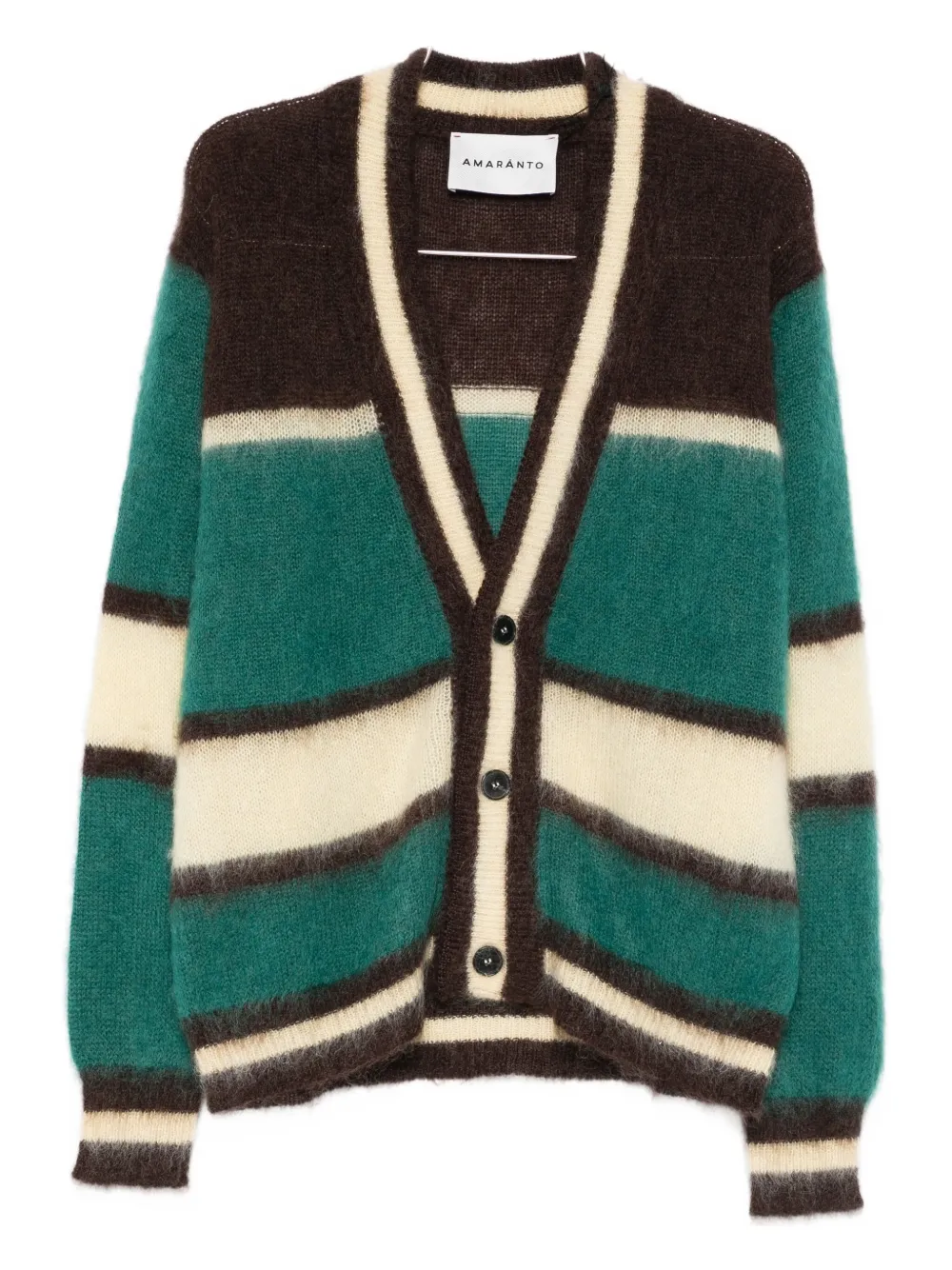 Полосатый кардиган Amaranto, зеленый
Полосатый кардиган Amaranto, зеленый