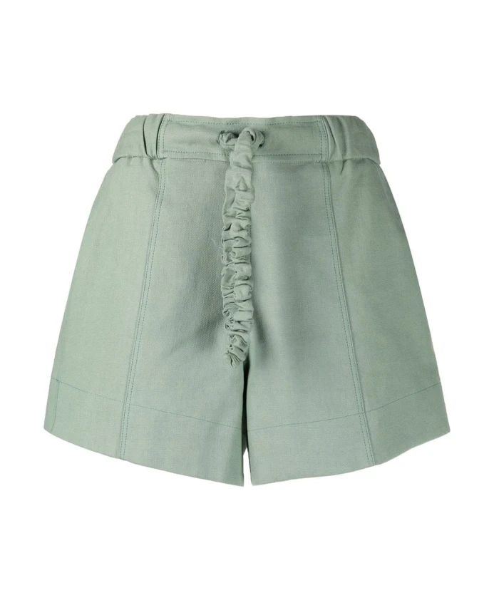 Зеленые повседневные хлопковые шорты Ganni, зеленый
Зеленые повседневные хлопковые шорты Ganni, зеленый