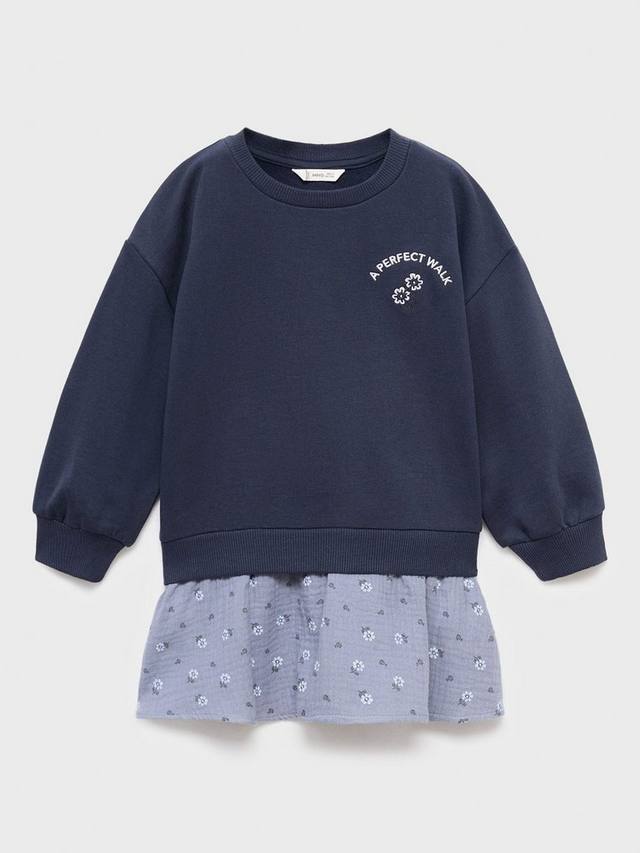 Детское платье-худи из хлопка Mango, Navy
Детское платье-худи из хлопка Mango, Navy