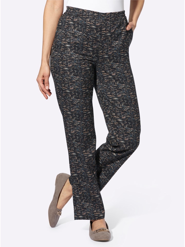 Брюки с принтом в черно-песочном стиле WITT WEIDEN
Брюки с принтом в черно-песочном стиле WITT WEIDEN