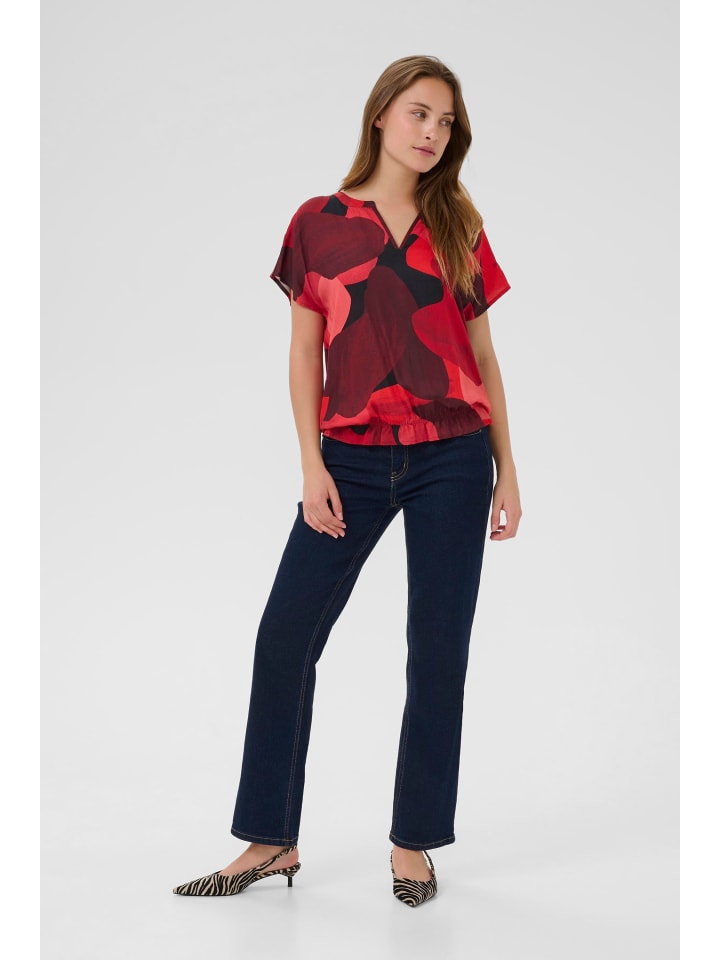 Блузка с короткими рукавами CUdana свободного кроя в цвете Fiery Red Art CULTURE
Блузка с короткими рукавами CUdana свободного кроя в цвете Fiery Red Art CULTURE