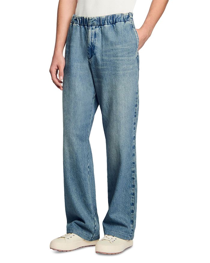 Выцветшие широкие джинсы Vinta в синем цвете Sandro, синий
Выцветшие широкие джинсы Vinta в синем цвете Sandro, синий