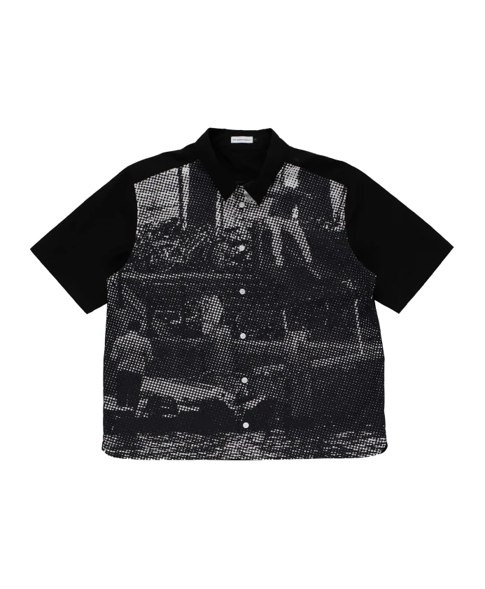 Черно-Белая рубашка Chima с короткими рукавами Pop Trading Company, черный
Черно-Белая рубашка Chima с короткими рукавами Pop Trading Company, черный