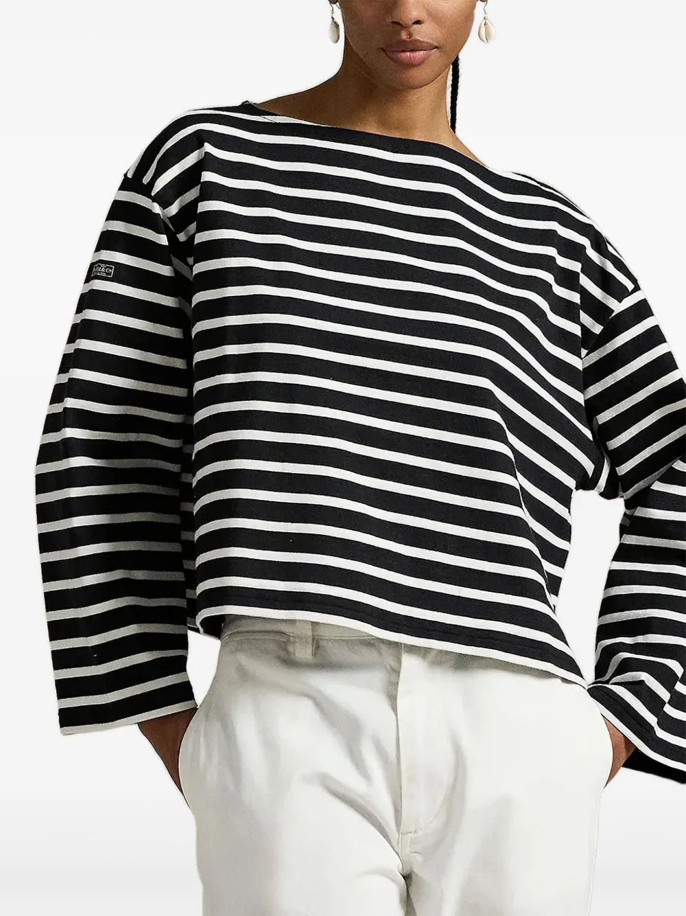 Топ в бретонскую полоску Polo Ralph Lauren, черный
Топ в бретонскую полоску Polo Ralph Lauren, черный