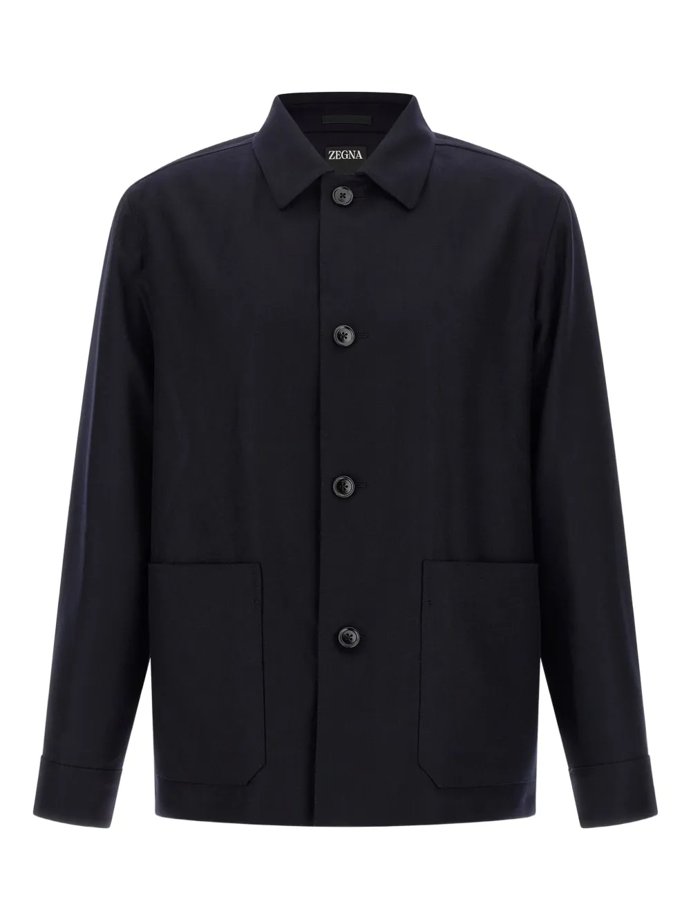 Рубашка-куртка из шерсти с длинными рукавами Zegna, синий
Рубашка-куртка из шерсти с длинными рукавами Zegna, синий