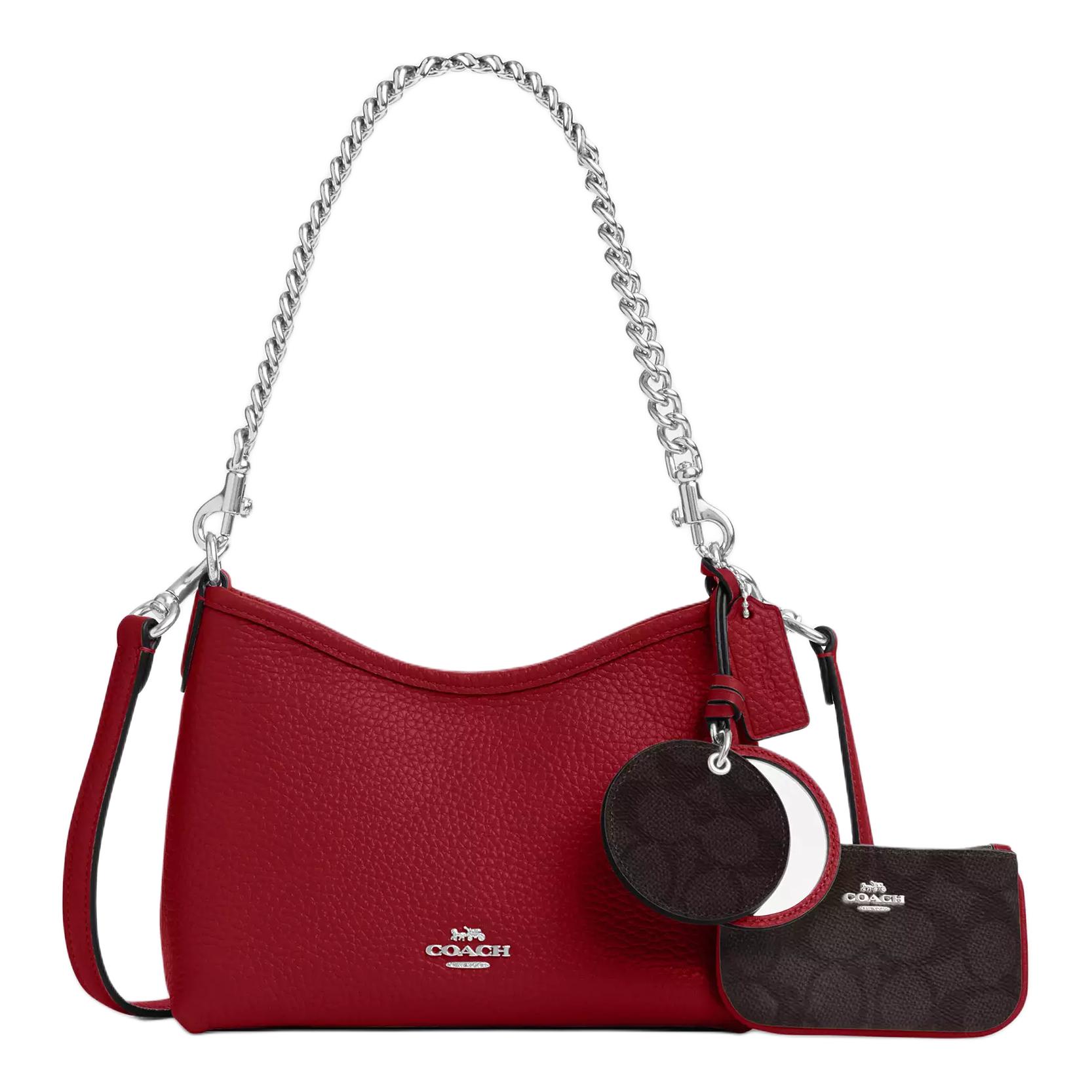 COACH Сумка через плечо из галереевой кожи малая женская красный орех
COACH Сумка через плечо из галереевой кожи малая женская красный орех