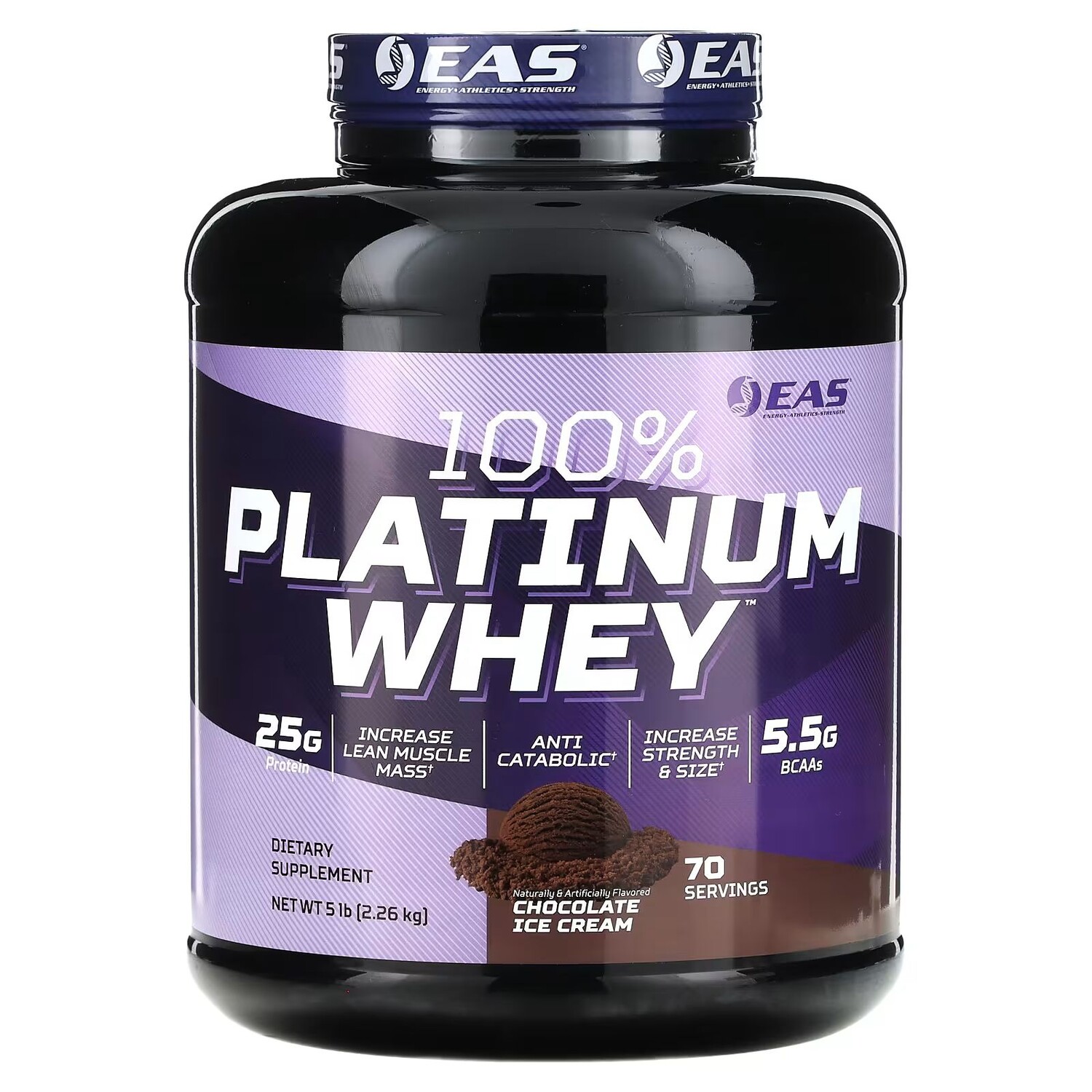 100% Platinum Whey, шоколадное мороженое, 5 фунтов (2,26 кг) Eas
100% Platinum Whey, шоколадное мороженое, 5 фунтов (2,26 кг) Eas