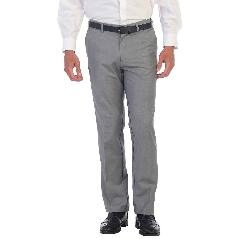 Мужские классические брюки Gioberti со скрытой расширяемой талией, цвет Light Gray 
Мужские классические брюки Gioberti со скрытой расширяемой талией, цвет Light Gray