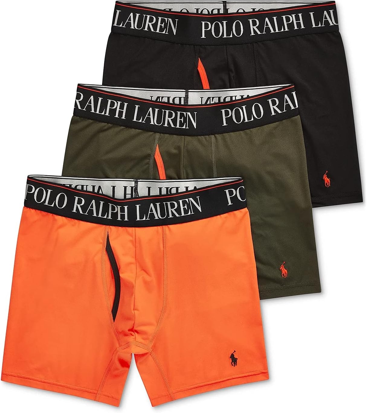 Мужские боксеры-трусы POLO RALPH LAUREN 4D Flex Cooling из микрофибры, длинные и плавки, 3 пары, Active Orange/Polo Black, Company Olive/Active Orange - 3 Pack
Мужские боксеры-трусы POLO RALPH LAUREN 4D Flex Cooling из микрофибры, длинные и плавки, 3 пары, Active Orange/Polo Black, Company Olive/Active Orange - 3 Pack